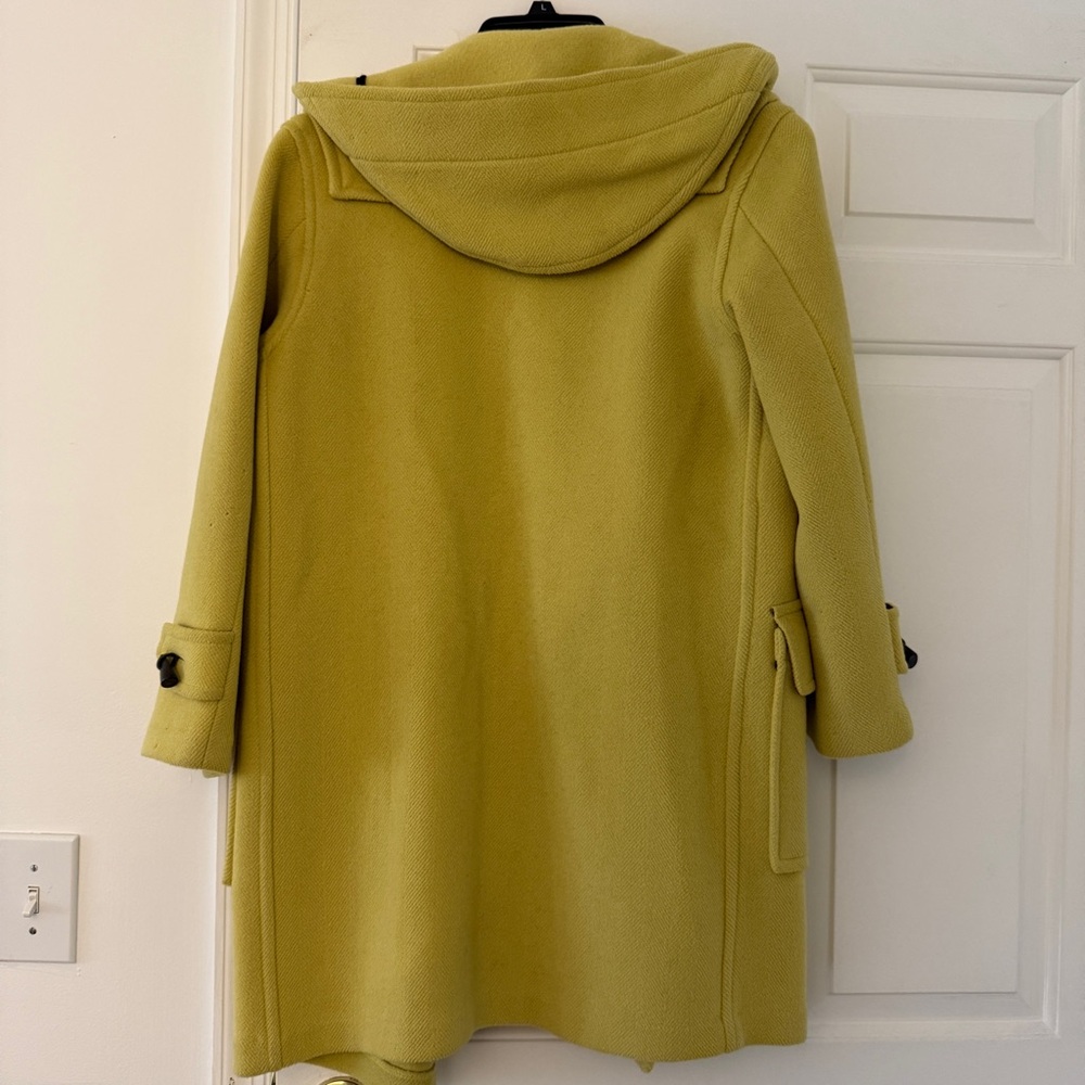 Burberry London Wool Yellow Duffel Coat - Picture 11 of 15